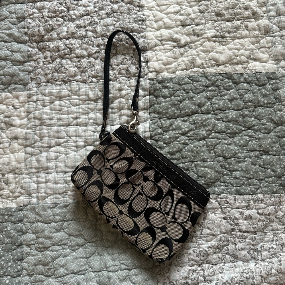 Coach Signature Wristlet Wallet